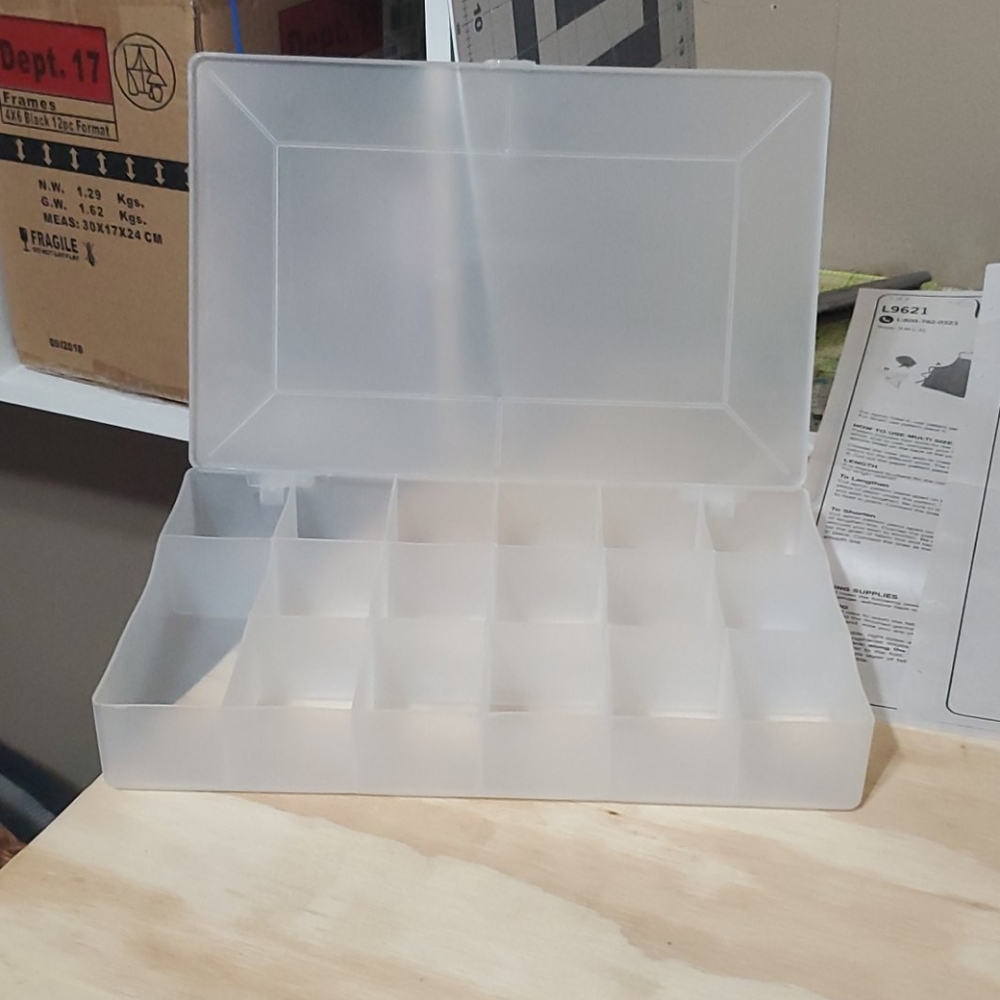 Plastic storage for beads